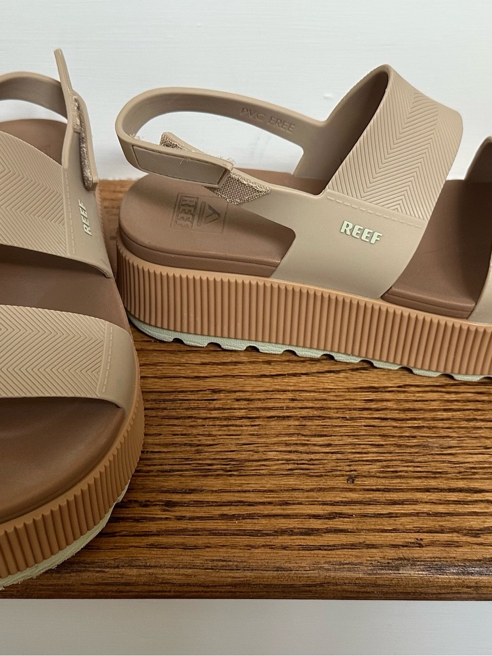 Reef Women's Water Higher Vista Platform Sandals in Beige and Tan - Picture 4 of 12